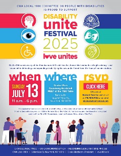 Disabilities Committee Flier_Disabilty Unite Festival_July_04
